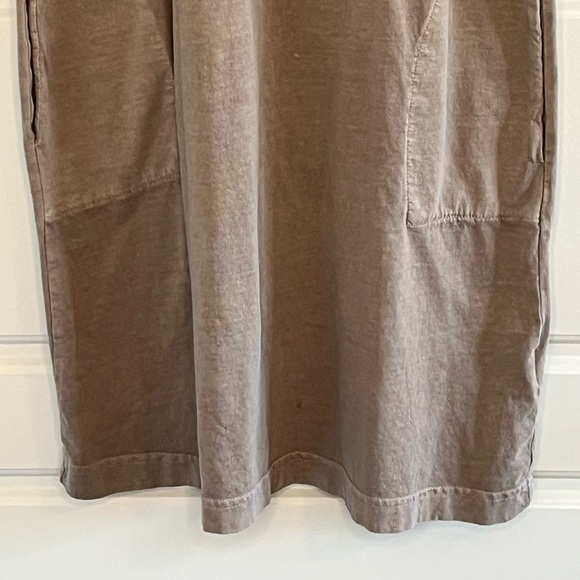 Old Navy Cotton Sleeveless Shift Dress Pockets Mocha Latte Size S Casual Comfy - Picture 3 of 11